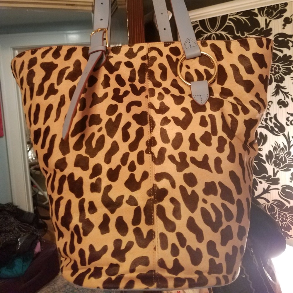 Diane Von Furstenberg Leopard Belted Tote